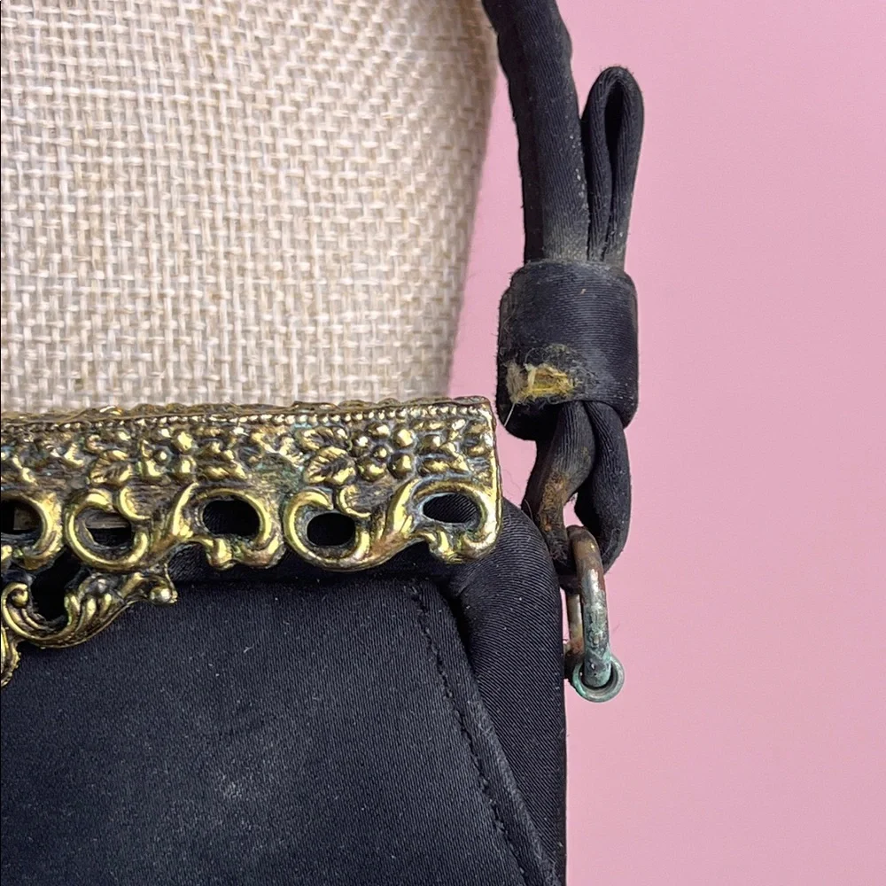 Vintage 1950's Juliart After-Five Purse with Cameo clasp Art Deco